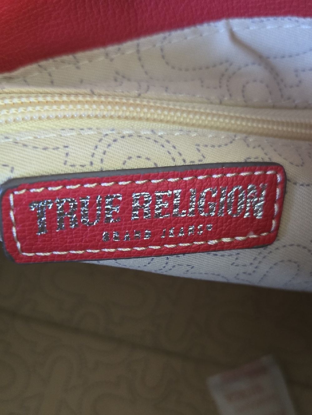 True Religion Red Shoulder Bag with Silver Hardware NWOT - Picture 5 of 8